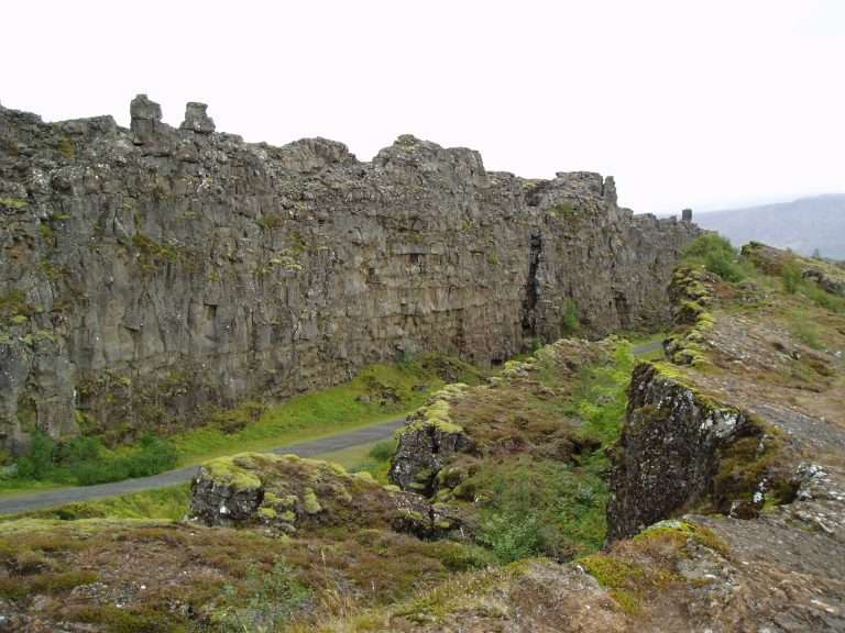 Ruptura de placas tectonicas Parque Nacional de Thingvellir Islandia