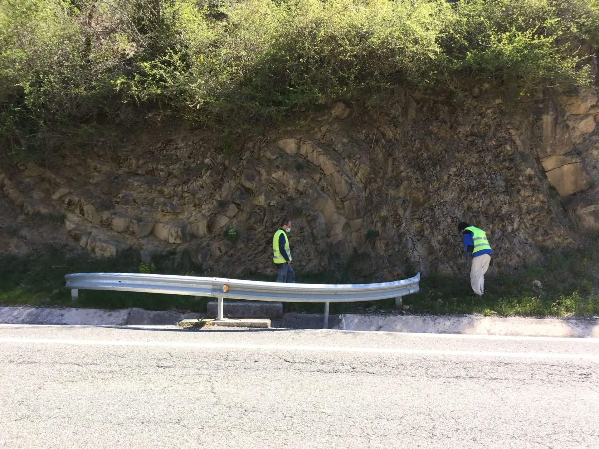 Pliegue en turbiditas del Grupo Hecho