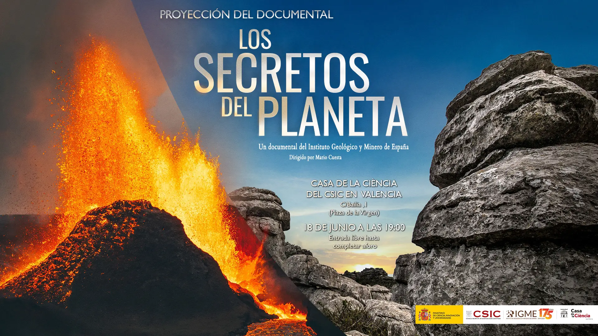 Presentación en València del documental «Los secretos del planeta» del IGME