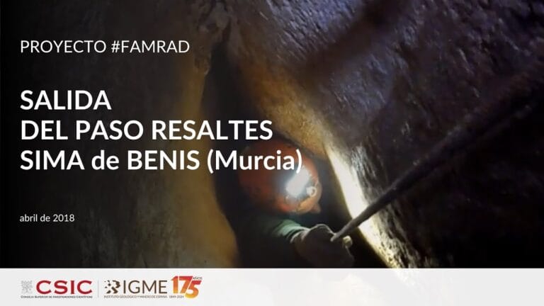 Salida del paso resaltes (sima de Benis)