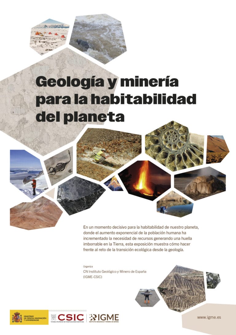 Panel 1 de la exposición virtual sobre "Geología y minería para la habitabilidad del planeta"