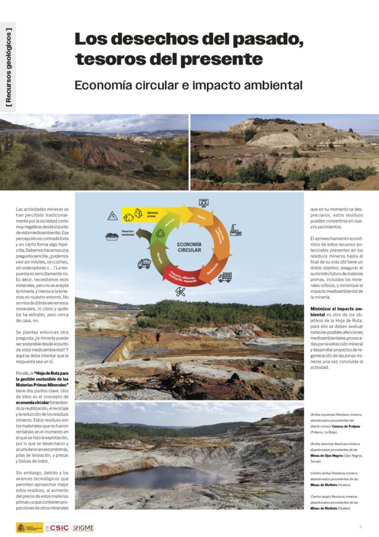 Panel 10 de la exposición virtual sobre "Geología y minería para la habitabilidad del planeta"