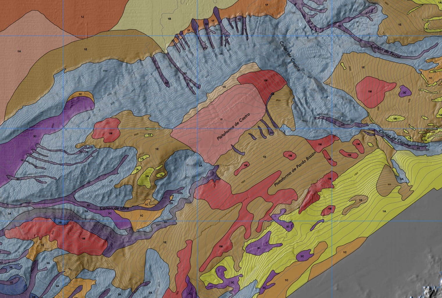 Mapa de Ecocarácter del Margen Cantábrico a escala 1:200.000