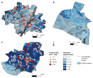 Uso térmico del agua subterránea para acondicionamiento térmico en las tres ciudades europeas